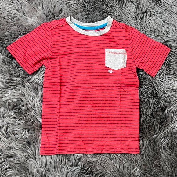 Toughskins Boy's T-Shirt | Red & Blue Stripes | Various Sizes - Picture 1 of 2